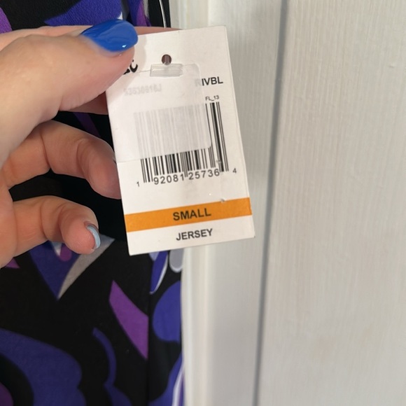 NWT MSK purple and black dress size small - Picture 3 of 4